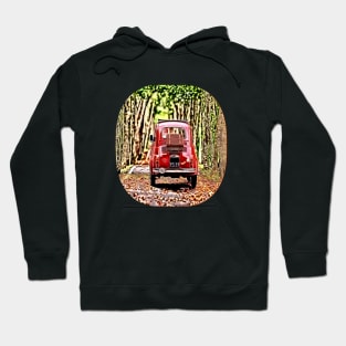 Small Red Car Cartoon Hoodie